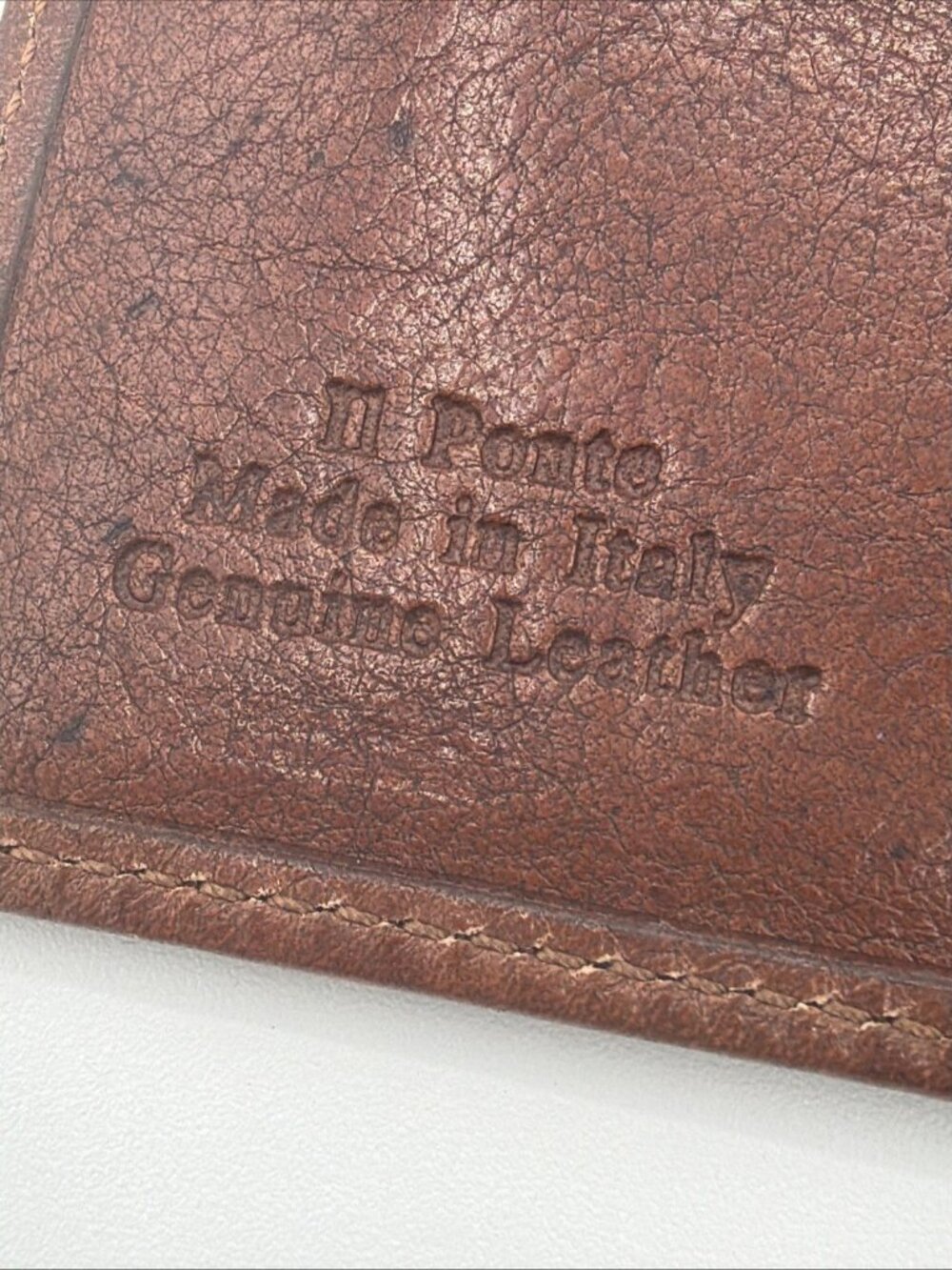 The Bridge Italian Leather Bi-fold Wallet, Brown, NWT - Picture 7 of 12